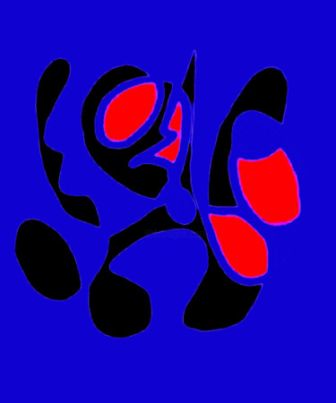 Arts numériques intitulée "Fusion Contrastée" par Yahya Ahssaini, Œuvre d'art originale, Peinture numérique