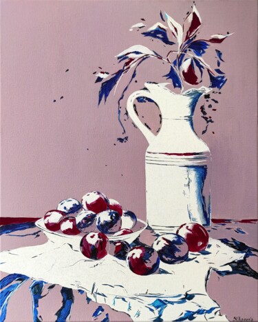 绘画 标题为“Still life. Metamor…” 由Yuliia Khazova, 原创艺术品, 丙烯 安装在木质担架架上