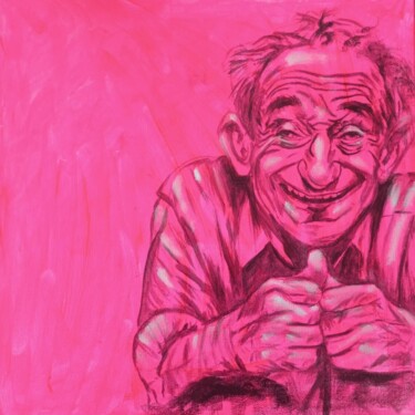 Painting titled "Naughty 1" by Mauricias, Original Artwork, Oil Mounted on Cardboard