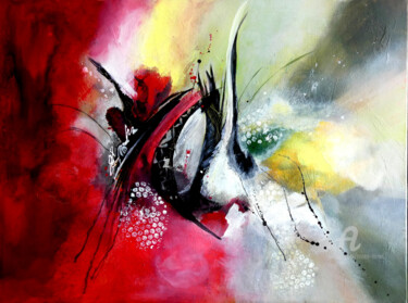 Peinture intitulée "Attrape-moi si tu p…" par Renée Tortet, Œuvre d'art originale, Acrylique