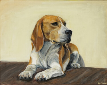 Schilderij getiteld "Luk" door Nata Shadel, Origineel Kunstwerk, Olie