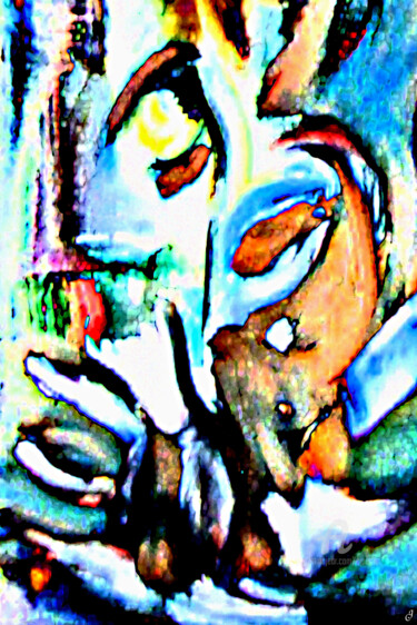 Arts numériques intitulée "le flambeau du guide" par Cj Perin, Œuvre d'art originale, Peinture numérique