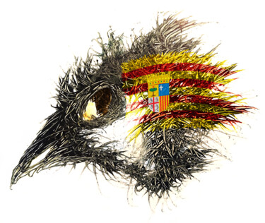 数字艺术 标题为“Pandemi Bird Aragon…” 由Johann Sidlo, 原创艺术品, 数字油画