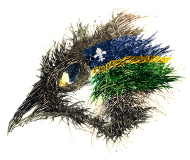 Digital Arts titled "Pandemi Bird Flevol…" by Johann Sidlo, Original Artwork, Digital Painting