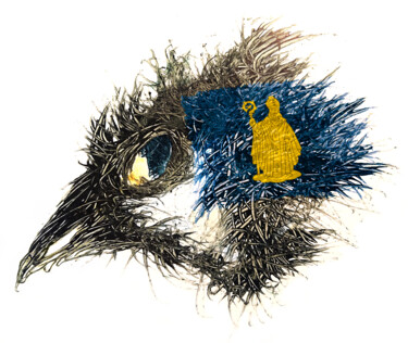 数字艺术 标题为“Pandemi Bird Baarle…” 由Johann Sidlo, 原创艺术品, 数字油画