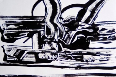 Painting titled "dialogue de  pincea…" by Francisco  Duart Mendes, Original Artwork, Acrylic