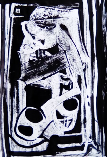 Painting titled "dialogue de  pincea…" by Francisco  Duart Mendes, Original Artwork, Acrylic