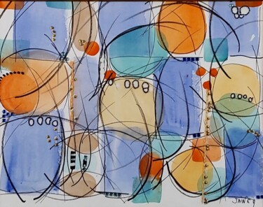 제목이 "Douce lumière"인 미술작품 Monique Rouquier (Jaine M)로, 원작, 수채화