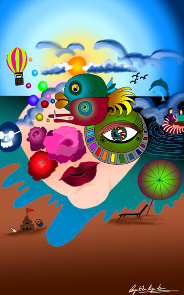 数字艺术 标题为“Growing Life” 由Sayantika Riya Kar, 原创艺术品, 丙烯