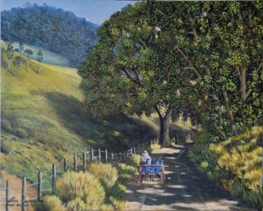 Peinture intitulée "Caminho de casa" par Alex Carvalho, Œuvre d'art originale, Acrylique