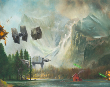 Painting titled "Open Season" by Waynester, Original Artwork, Oil