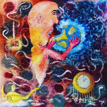 绘画 标题为“Fetus of lamp” 由Badr Abdulkareem, 原创艺术品, 丙烯