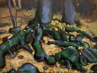 Peinture intitulée "''In the woods''" par Raffi Ghazaryan, Œuvre d'art originale, Acrylique