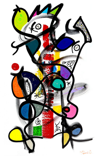 Peinture intitulée "MOXYL" par Perrotte, Œuvre d'art originale, Acrylique Monté sur Châssis en bois