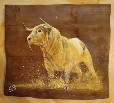 Peinture intitulée "Toro 68" par Jean-Luc Garcia, Œuvre d'art originale, Huile