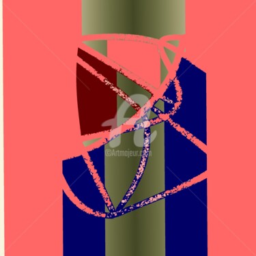 Digital Arts titled "asymmetric future v…" by Eduardo Vidal, Original Artwork, Digital Painting