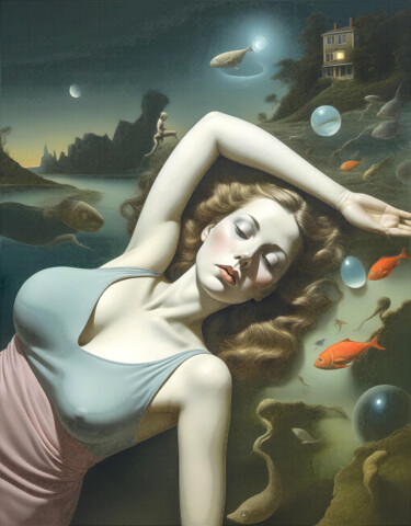 Digital Arts titled "Dreamscape Chronicl…" by Probebyar, Original Artwork, AI generated image
