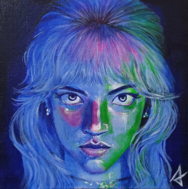 Ζωγραφική με τίτλο "Last night in Soho" από Stephanie Criado, Αυθεντικά έργα τέχνης, Ακρυλικό