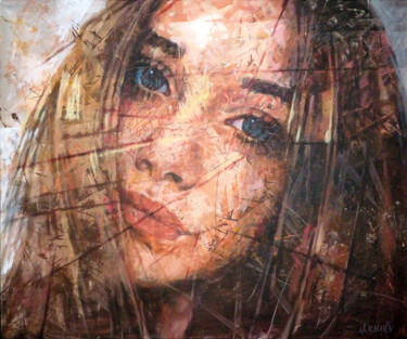Pintura titulada "PORTRAIT. G" por Aleksandr Ilichev, Obra de arte original, Acrílico