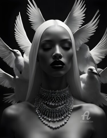 Digital Arts titled "Ember Enigma" by Hazel, Original Artwork, Digital Photography