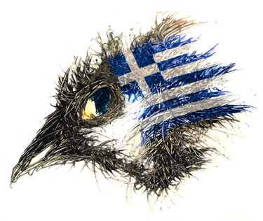 Digital Arts titled "Pandemi Bird Grekla…" by Johann Sidlo, Original Artwork, Digital Painting