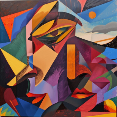 Digitale Kunst mit dem Titel "Le temps perdu" von Tthomopoulos, Original-Kunstwerk, KI-generiertes Bild