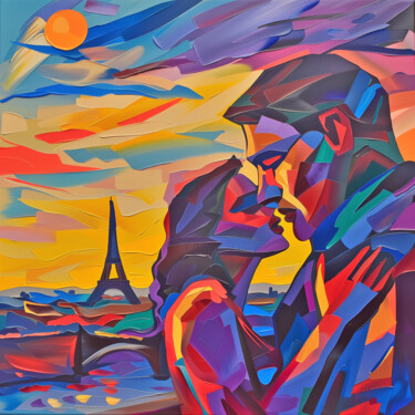 数字艺术 标题为“Couleur couple” 由Tthomopoulos, 原创艺术品, AI生成的图像