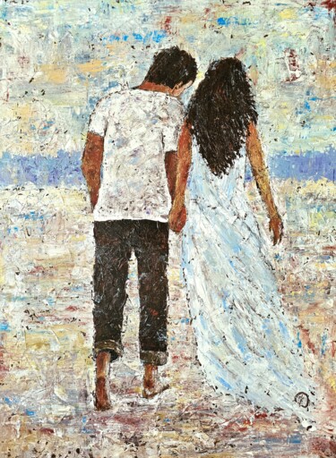 「Променад」というタイトルの絵画 Ксения Давыдоваによって, オリジナルのアートワーク, アクリル