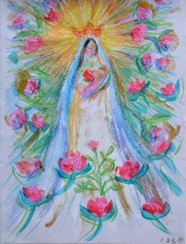 Malarstwo zatytułowany „Blessing” autorstwa Zhanna Fedosova, Oryginalna praca, Akryl