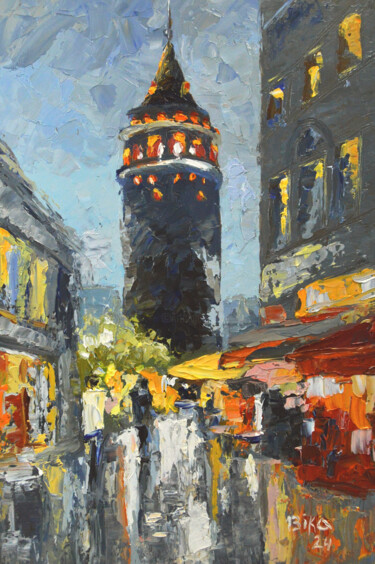 绘画 标题为“Galata” 由Viktoriia Slavinska, 原创艺术品, 油