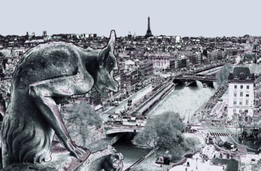 摄影 标题为“Eiffel Tower, Seine…” 由Pablo Guillamon, 原创艺术品, 数码摄影