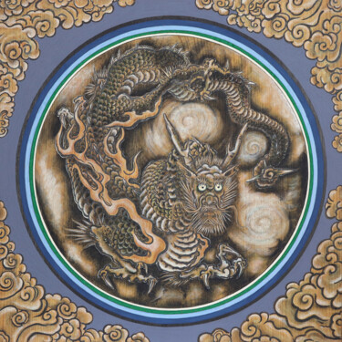 Schilderij getiteld "directly" door Kenta Mizno, Origineel Kunstwerk, pigmenten