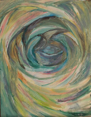 Painting titled "Глубина" by Tat Ana Serbinina, Original Artwork, Oil