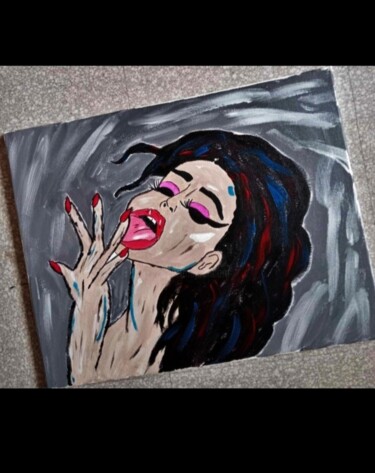 Peinture intitulée "ht" par Jennifer Bazile, Œuvre d'art originale, Acrylique