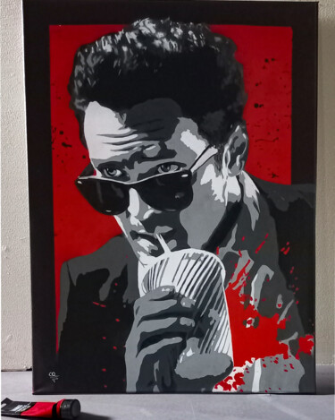 Schilderij getiteld "Vic Vega aka Mr.Blo…" door Quentin Dejoux, Origineel Kunstwerk, Acryl Gemonteerd op artwork_cat.