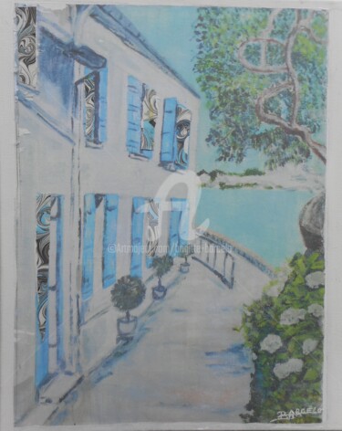 Peinture intitulée "Sur le chemin vers…" par Brigitte Barcelo, Œuvre d'art originale, Acrylique