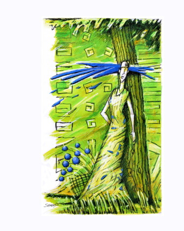 绘画 标题为“Spring Equinox” 由Evgen Semenyuk, 原创艺术品, 丙烯