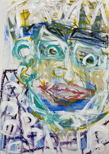 Head of Alexej Anatoljewitch Nawalny (1976-2024) 绘画 标题为“Head of Alexej Anat…” 由Susanne Caecilie Walther, 原创艺术品, 丙烯