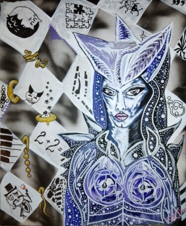 绘画 标题为“Chess Queen” 由Eli Tin Art, 原创艺术品, 丙烯