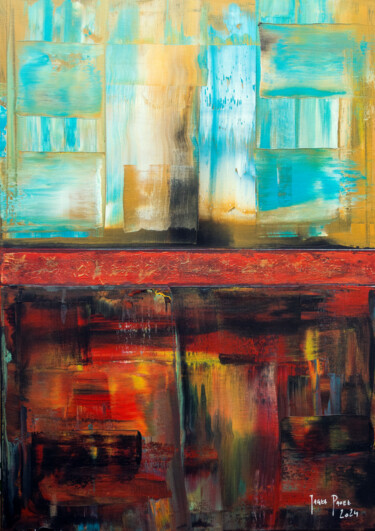 Painting titled ""ABSTRACT GIRAFFE"" by Paweł Jagła, Original Artwork, Acrylic