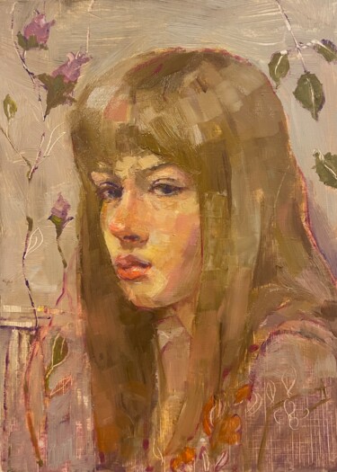 Malarstwo zatytułowany „Evening roses” autorstwa Lorena Iavorschi, Oryginalna praca, Olej