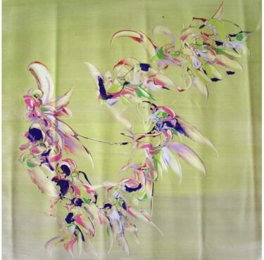 Painting titled "le coq" by Delphine Bernard, Original Artwork, Oil