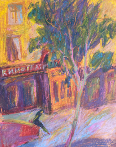 Tekening getiteld "Сinema" door Natasha Kiryushkina, Origineel Kunstwerk, Pastel