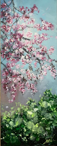 Peinture intitulée "Japanese spring 2" par Claire Morand, Œuvre d'art originale, Acrylique Monté sur Châssis en bois