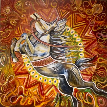 绘画 标题为“Arabian horse” 由Elionore Bayram, 原创艺术品, 丙烯