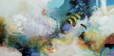 Pittura intitolato "Day at the harbour" da Florentina-Maria Popescu, Opera d'arte originale, Acrilico
