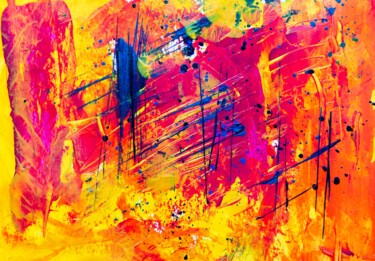 绘画 标题为“Colorful Liquid” 由Moshe Trees, 原创艺术品, 丙烯