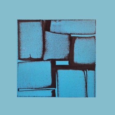 绘画 标题为“Empilement 1274” 由Hélène Courset, 原创艺术品, 丙烯 安装在木板上