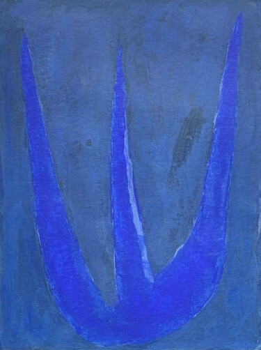 Ζωγραφική με τίτλο "Cobalt blue acrylic…" από Tina Shenk, Αυθεντικά έργα τέχνης, Ακρυλικό
