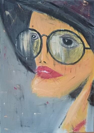 绘画 标题为“Mademoiselle chante…” 由Juri Vassiljev, 原创艺术品, 油
